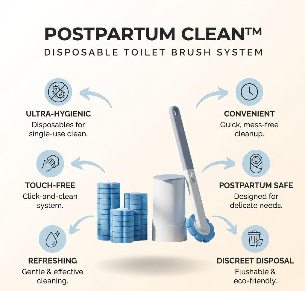 The PostPartum Disposable Toilet Brush